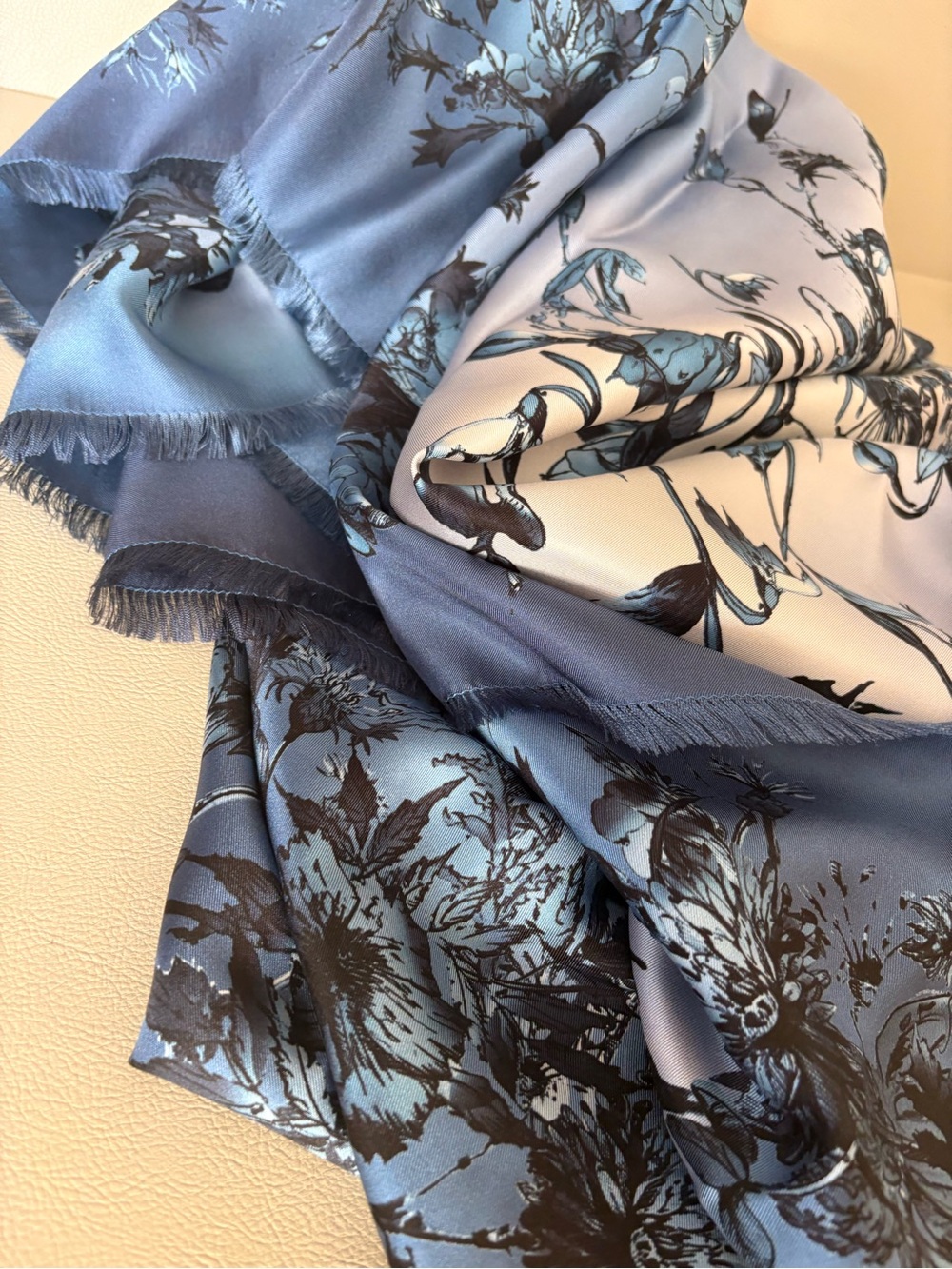 Christian Dior Floral 140 Giant Silk Scarf